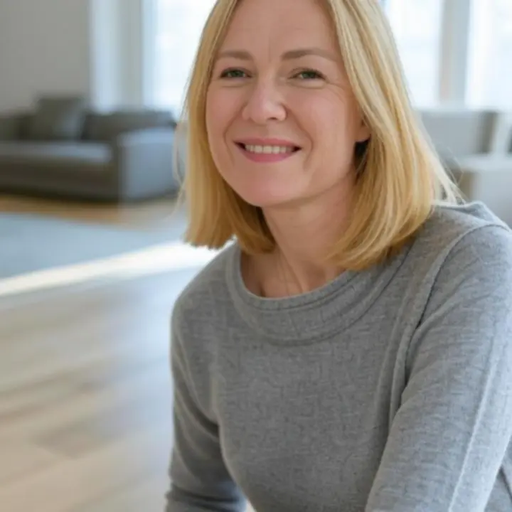 Tevreden klant in een schoon Nederlands interieur na schoonmaak door Gilde ICT Detachering B.V.