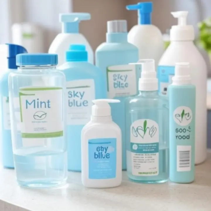 Milieuvriendelijke schoonmaakproducten op een keukenblad