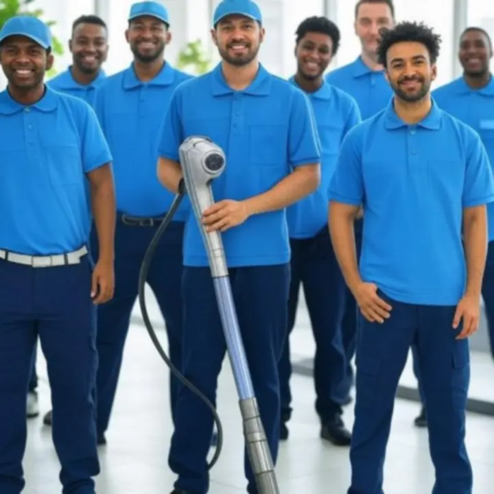 Betrouwbaar schoonmaakteam van Gilde ICT Detachering B.V. aan het werk in een schone ruimte